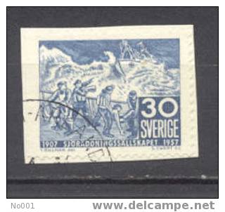 Suède  414a  Ob  TB   Bateau Sur Fragment - Used Stamps