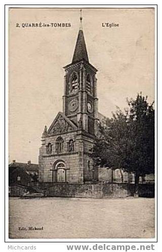 CPA 89 QUARRE LES TOMBES - L Eglise - Quarre Les Tombes