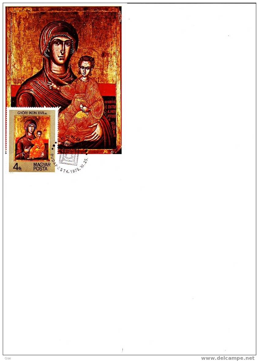 UNGHERIA 1975 -Yvert 2469 - Annullo Speciale Illustrato - Icona - Maximum Cards & Covers