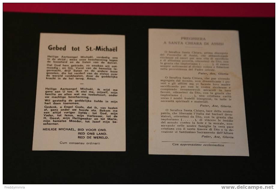 2 Images Pieuses - Images Religieuses