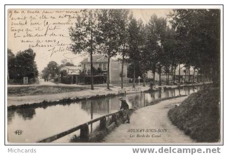 CPA 93 AULNAY SOUS BOIS - Les Bords Du Canal - Aulnay Sous Bois