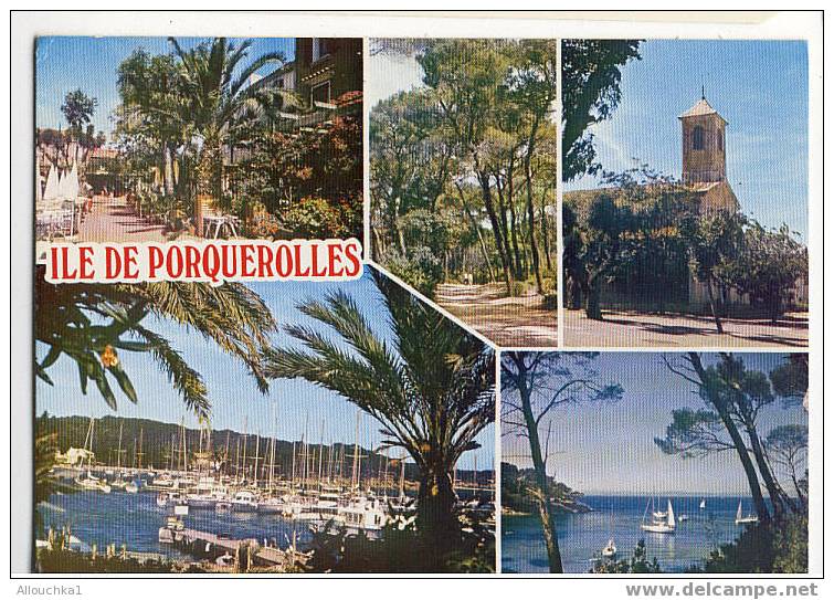 83 VAR    HYERES   ILE DE PORQUEROLLES LE PORT /LA PLACE/SOUS BOIS  /L 'EGLISE - Porquerolles