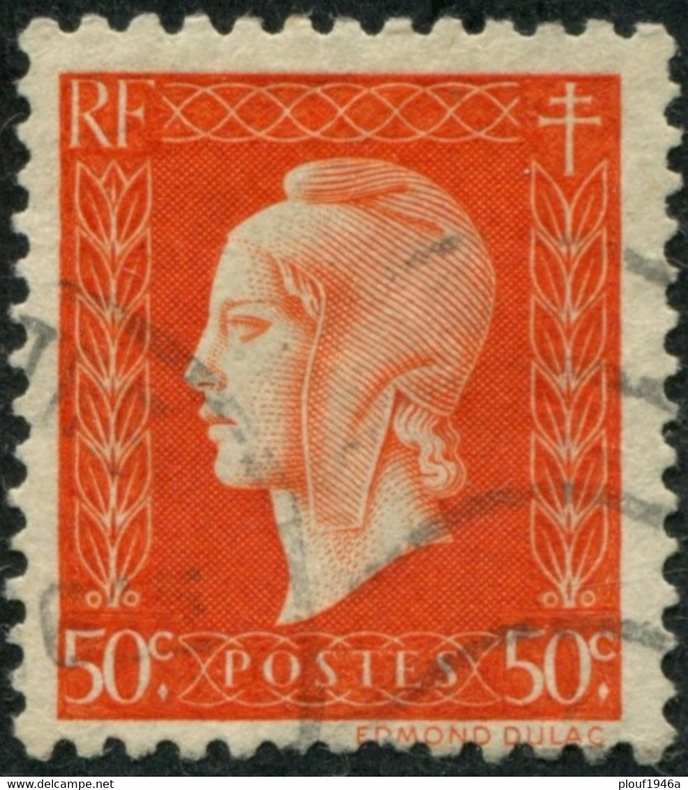 Pays : 189,06 (France : 4e République)  Yvert Et Tellier N° :  685 (o) - 1944-45 Maríanne De Dulac