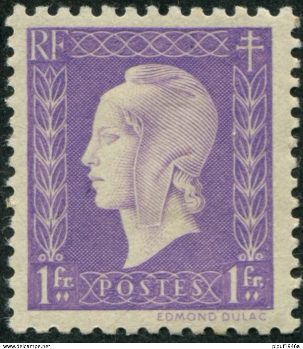 Pays : 189,06 (France : 4e République)  Yvert Et Tellier N° :  689 (*) - 1944-45 Marianne Of Dulac