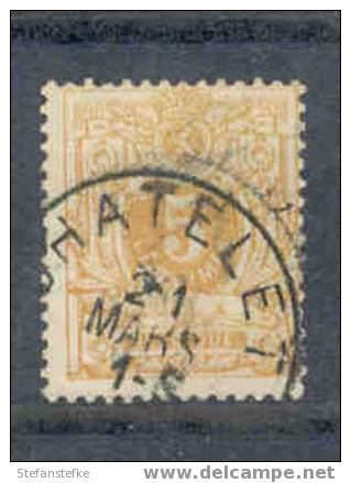 Belgie Ocb Nr : 28 B  CHATELET  (zie Scan Voor Tanding) NIPA 50 - 1869-1888 Lion Couché (Liegender Löwe)