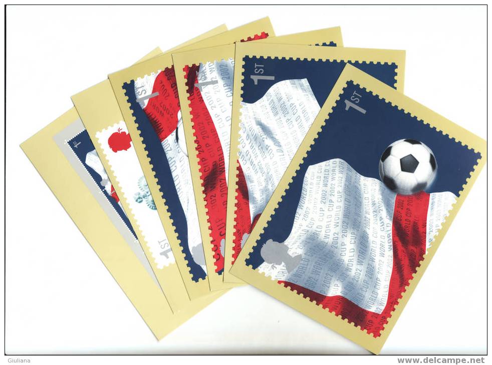 GRAN BRETAGNA - 6 Cartoline Nuove Emesse Per Korea 2002 - 2002 – South Korea / Japan