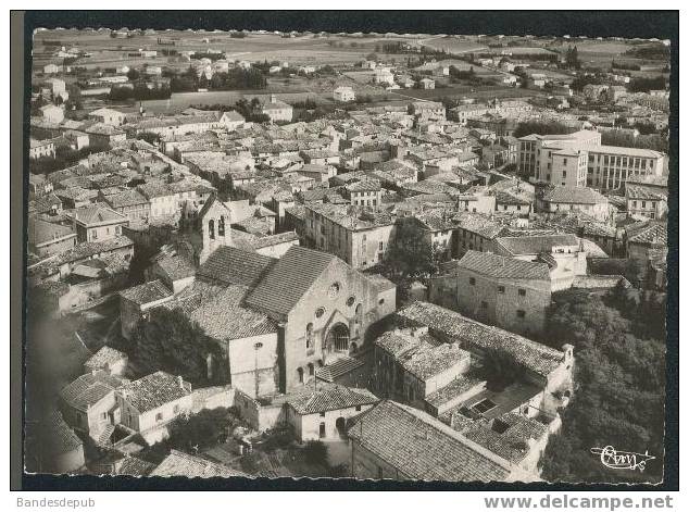 CPSM - Valréas - Vue Générale Aérienne Sur L'Hôpital Jules Niel - Au 1er Plan La Vieille Eglise (CIM 23546) - Valreas