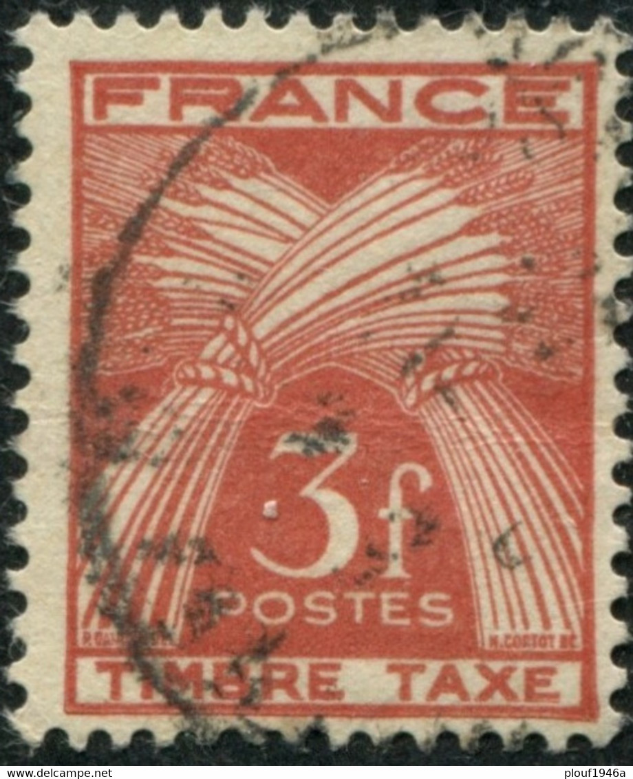 Pays : 189,06 (France : 4e République)  Yvert Et Tellier N° : Tx   83 (o) - 1859-1959 Used