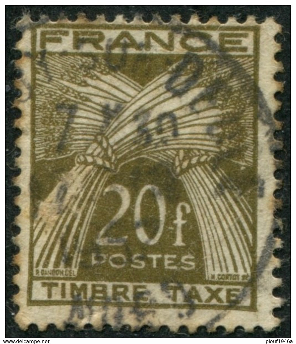 Pays : 189,06 (France : 4e République)  Yvert Et Tellier N° : Tx   87 (o) - 1859-1959 Oblitérés