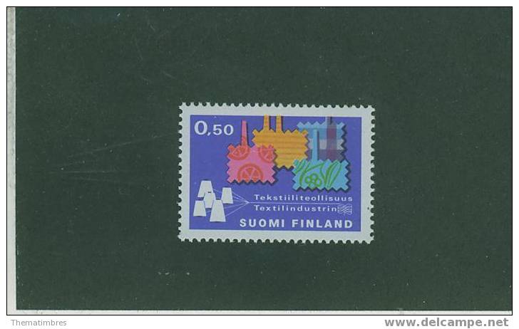 2S0094 Industrie Textile 634 Finlande 1970 Neuf ** - Textile