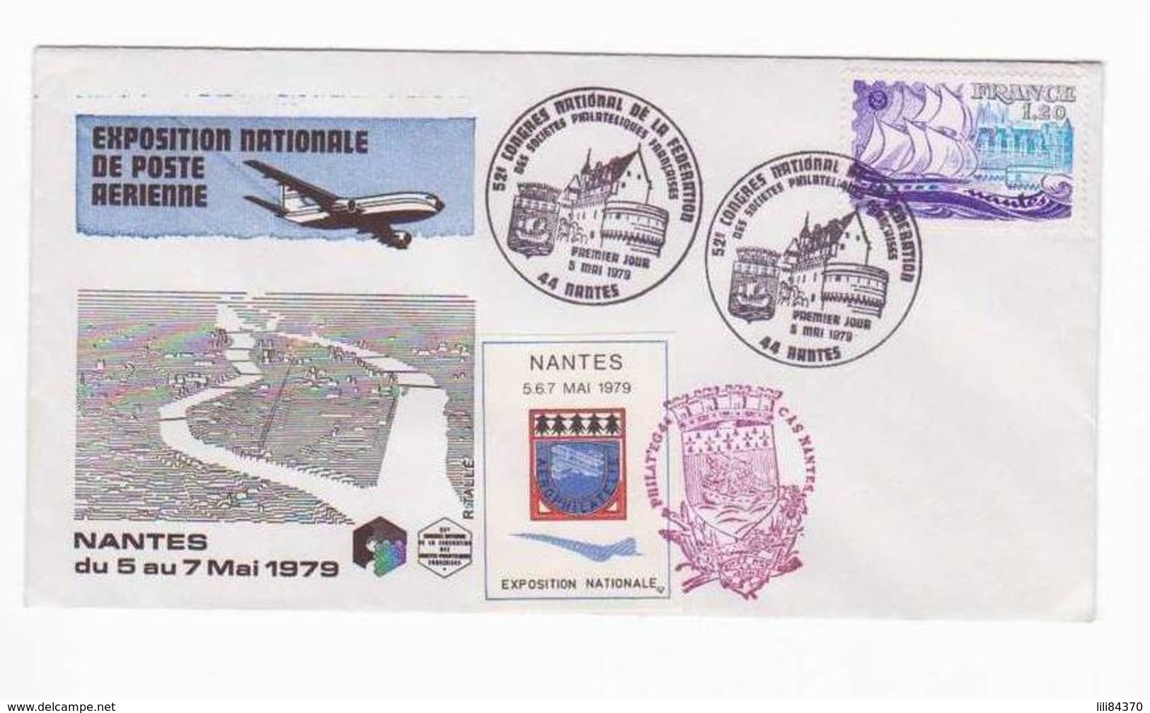 Enveloppe 1 Jour De 1979.Congrés National. AERIEN.NANTES.N.2091. - Europe