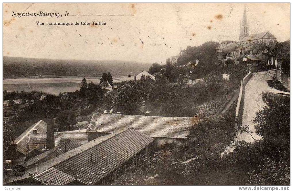 52 NOGENT EN BASSIGNY Vue Panoramique De Cote Taillée, Ed Marchal, 1906 - Nogent-en-Bassigny