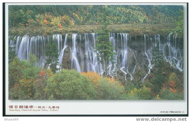 China(Chine) Waterfall - Cascade - Nuorilang Waterfall At Jiuzai Valley, Sichuan (World Natural Heritage) - B - UNESCO