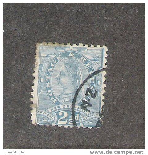 New Zealand 1891 Victoria 2 1/2p Used (68) - Gebraucht