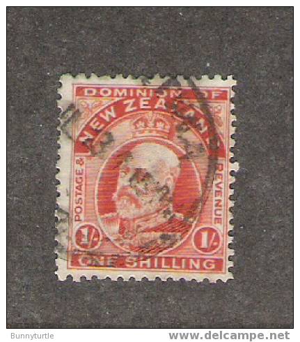 New Zealand 1909 Edward VII 1sh Used (139) - Used Stamps