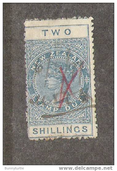 New Zealand 1882 Queen Victoria 2sh Used (AR1) - Usados