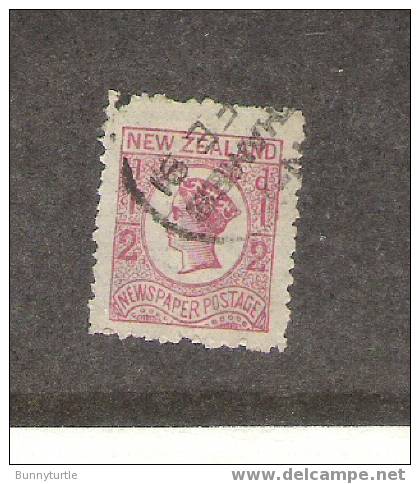 New Zealand 1875 Queen Victoria Newspaper Stamps 1/2p Used (P3) - Usati