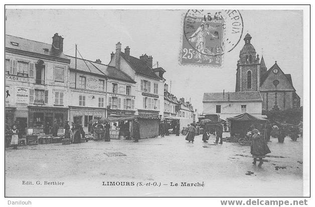 91 // ESSONNE / LIMOURS / Le Marché, Ed Berther / ANIMEE / - Limours