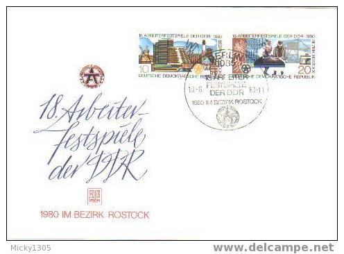 DDR / GDR - FDC Mi-Nr 2514/2515 (F024)- - 1981-1990