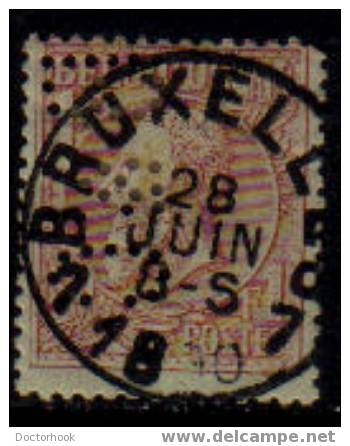 BELGIUM   Scott   # 54  F-VF USED - 1863-09