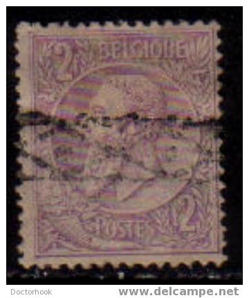 BELGIUM   Scott   # 59  F-VF USED - 1884-1891 Leopold II