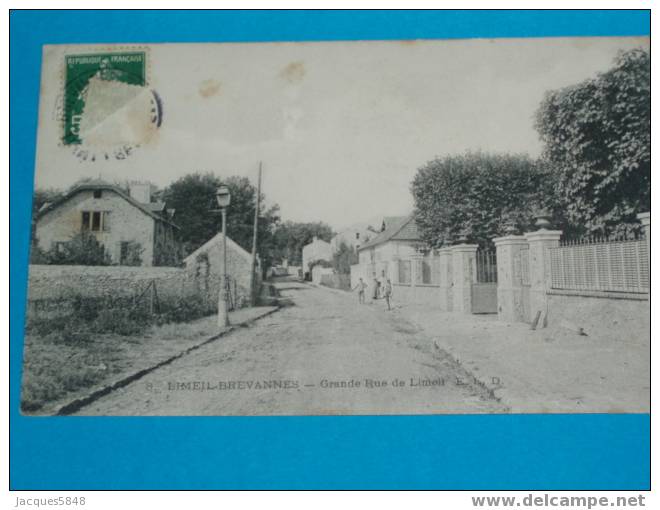 94) Limeil-brèvannes -n°8 - Grand Rue De Limeil  - - Tres Belle Carte - Limeil Brevannes