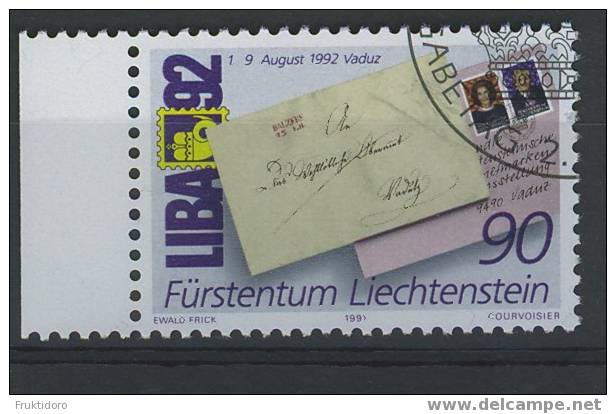 Liechtenstein Mi 1026 Stamps Exhibition LIBA ´92 - Used Stamps
