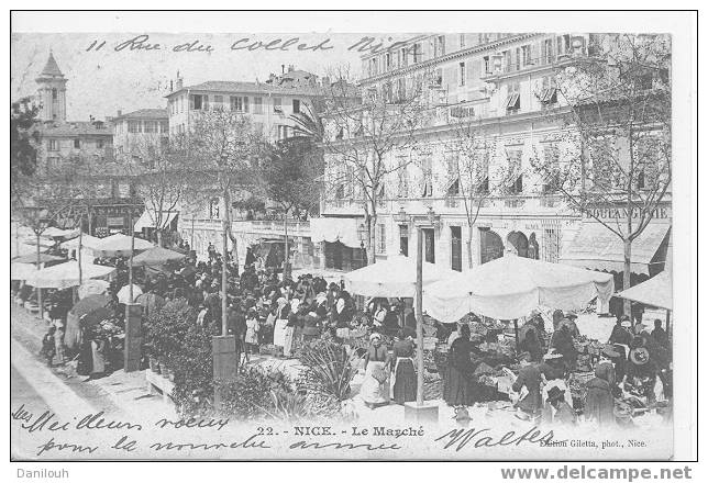 06 // ALPES MARITIMES / NICE / Le Marché / N° 22 Ed Giletta / ANIMEE / - Markten, Feesten