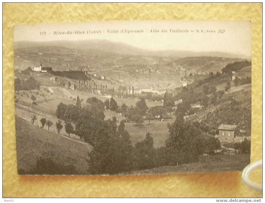 42 RIVE DE GIER VUE GENERALE VALLEE D EGARANDE ALLEE DES VIEILLARDS - Rive De Gier