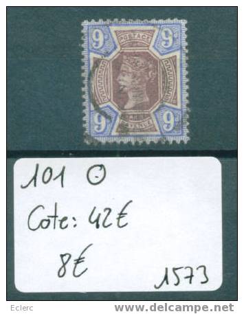 GRANDE BRETAGNE  No Yvert 101  Oblitéré.     Cote : 42 € - Used Stamps