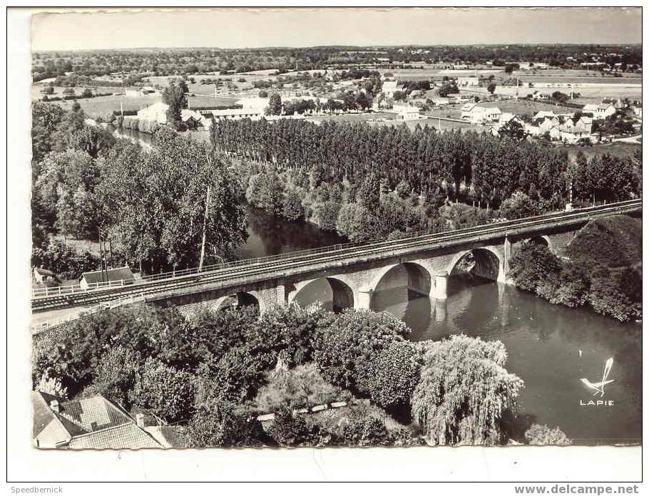 3541 LA SUZE SUR SRTHE . En Avion Au Dessus Pont De Chemin De Fer 13 Lapie . - La Suze Sur Sarthe