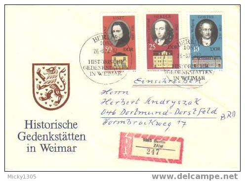 DDR / GDR - FDC Mi-Nr 1856/1861 (F045)- - 1971-1980