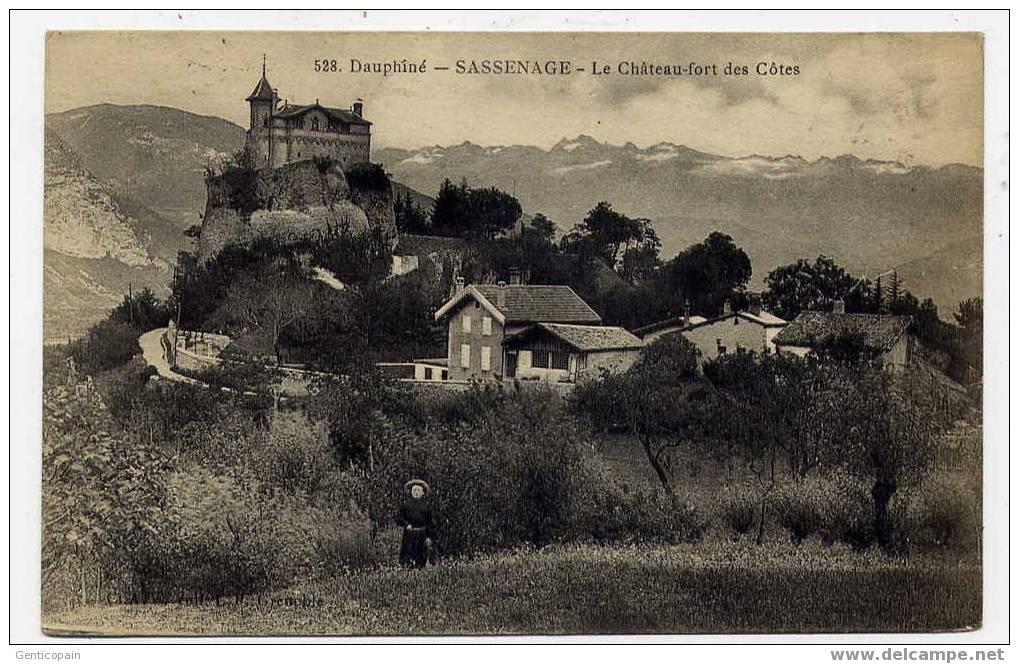 H50 - SASSENAGE (Dauphiné) - Le Château-fort Des Côtes (1916) - Sassenage