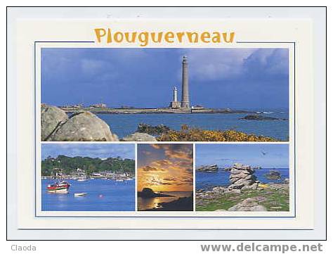 CP PLOUGUERNEAU (Multi Vues - Phare De L´île Vierge - Le Port) (2003) - Plouguerneau