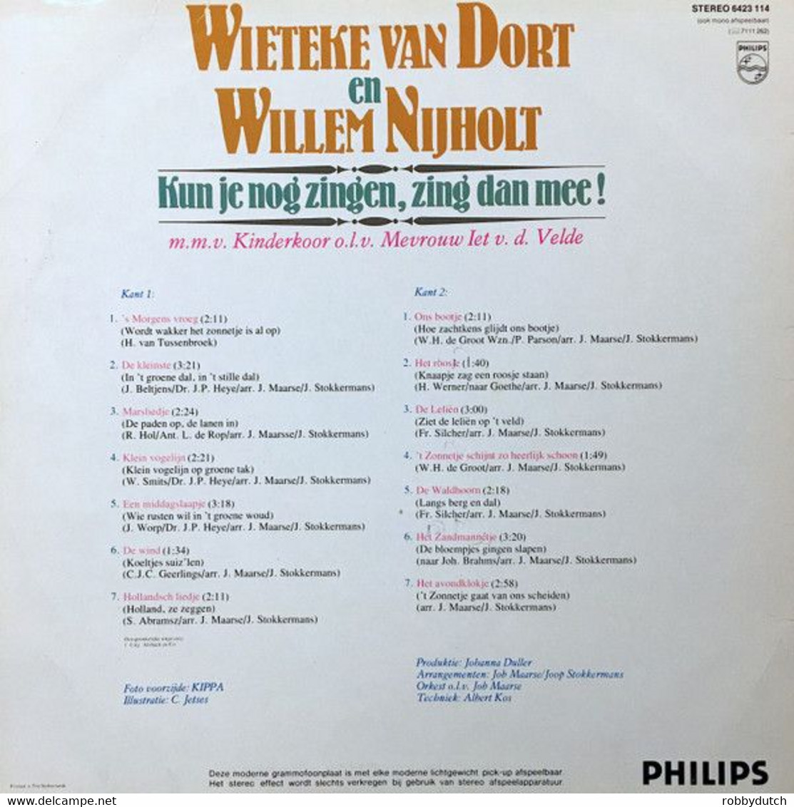 * LP * WIETEKE VAN DORT & WILLEN NIJHOLT - KUN JE NOG ZINGEN, ZING DAN MEE - Sonstige - Niederländische Musik