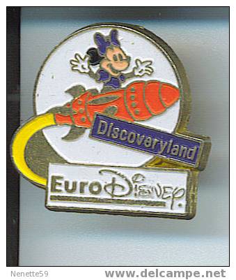 Pin´s EURODisney Discoveryland Avec Minnie - Disney