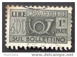 Pays : 247,1 (Italie : République) Yvert Et Tellier N° : CP   86 (o)  Moitié De Timbre Gauche - Postpaketten