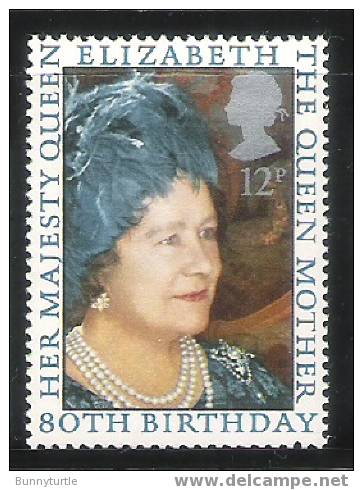 Great Britain 1980 Queen Mother Elizabeth 80th Birthday MNH - Neufs