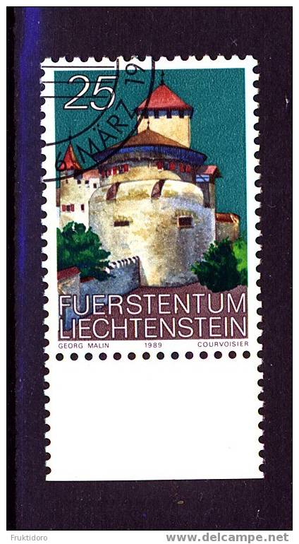 Liechtenstein Mi 962 Schloss Vaduz / Vaduz Castle - 1989 - Used Stamps