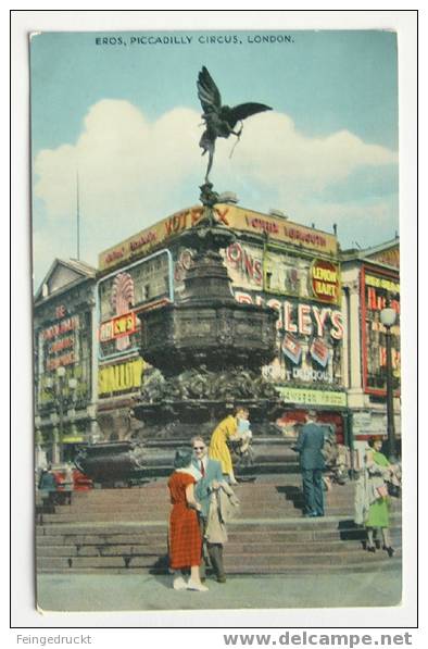 D 2822 - Eros, Piccadilly Circus, London - CAk Um 1950 - Piccadilly Circus