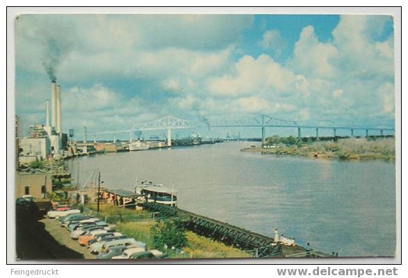 D 2830 - Savannah, Georgia. Eugene Jalmadge Bridge - CAk Um 1950 - Savannah