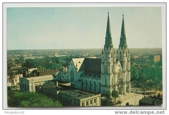 D 2831 - Savannah, Georgia. Cathedral Of St. John The Baptist - CAk Um 1950 - Savannah