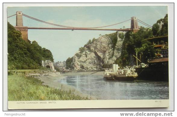 D 2821 - Clifton Suspension Bridge, Bristol - CAk Um 1950 - Bristol