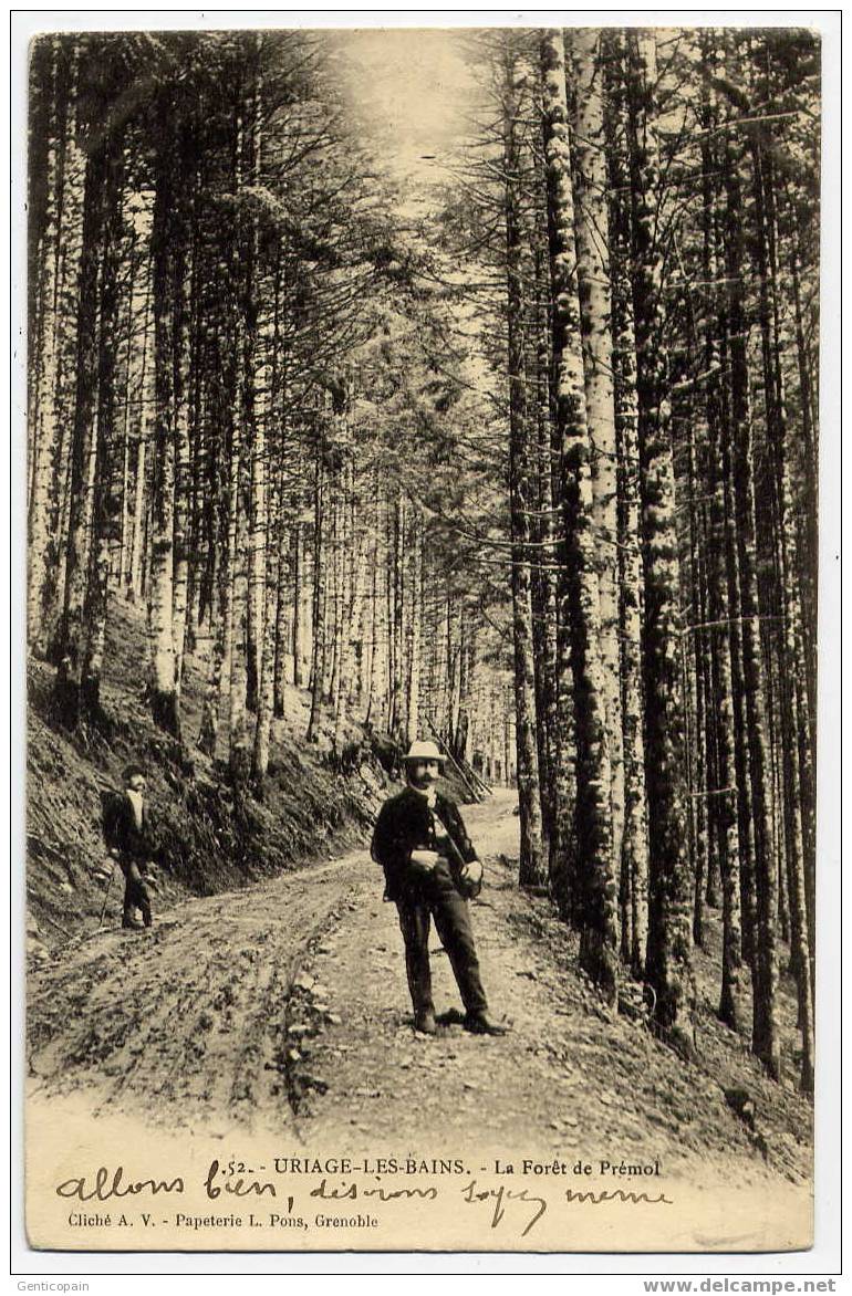 H51 - URIAGE-LES-BAINS - La Forêt De PREMOL(1903 - Dos Non Divisé - Jolie Carte Animée) - Uriage