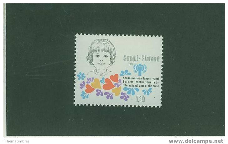 2S0206 Unicef Année Internationale De L Enfant 800 Finlande 1978 Neuf ** - UNICEF