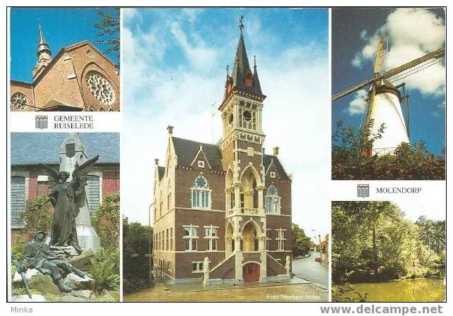 Ruiselede, St. Caroluskerk Doomkerke, De Visserij Kruiskerke - Ruiselede