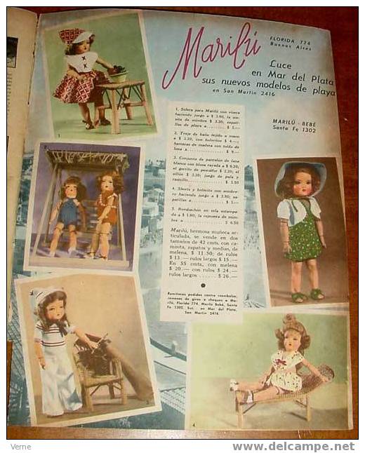 ANTIGUO REVISTA BILLIKEN - AÑO 1944 - Nº 1261 - MUCHAS FOTOGRAFIAS DE LAS MUÑECAS QUE SE VENDIERON EN ARGENTINA Y ESPAÑA - Dolls