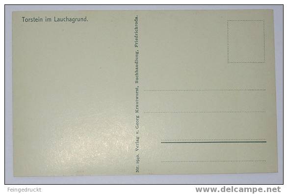 D 2860 - Torstein Im Lauchagrund (bei Tabarz, Thüringer Wald, Lkrs. Gotha)  - Alte CAk - Tabarz