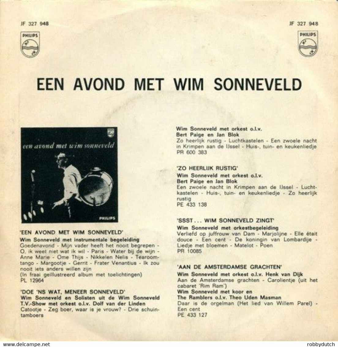 * 7" * Wim Sonneveld - Nikkelen Nelis / Ome Thijs - Comiques, Cabaret
