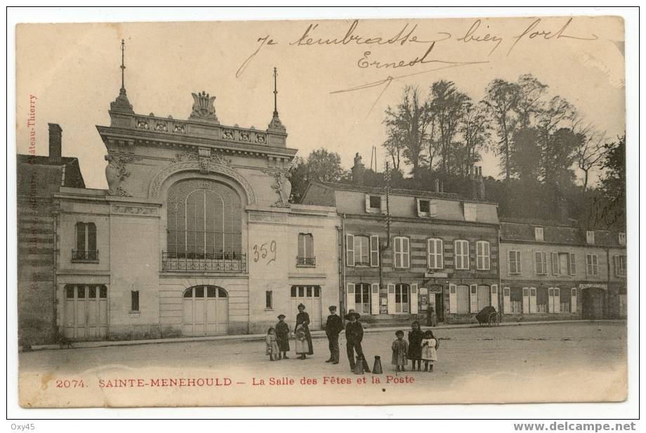 Sainte Menehould - La Salle Des Fêtes Et La Poste - Anglure